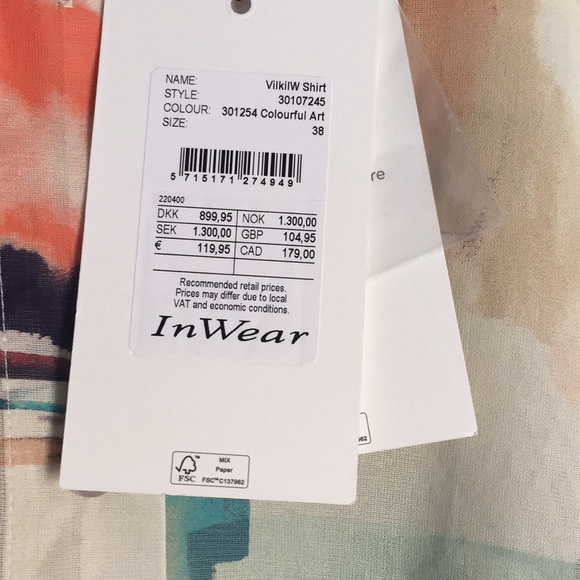 Sheer tunic, blouse NWT - Picture 6 of 7